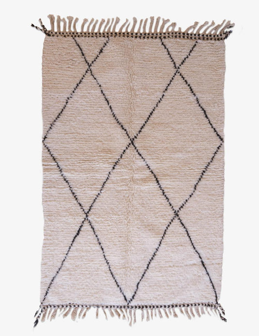 Diamond Berber Carpet 6.6 x 4.1 ft / 200 x 126 cm