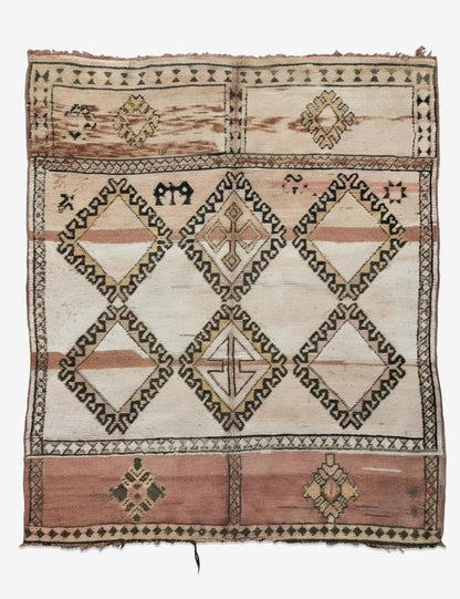 Earthy Tone Moroccan Rug 6.9 x 5.4 ft / 210 x 165 cm