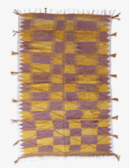 Flatweave Moroccan Kilim Rug 10.3 x 6.8 ft / 313 x 210 cm - Surcoma