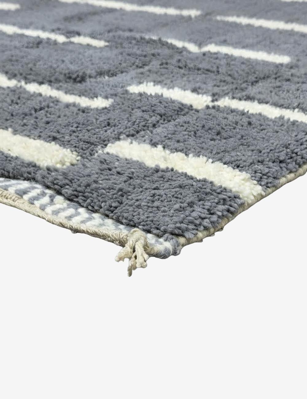 Gray Moroccan Rug Handmade Rug 8.9 x 5.9 ft / 270 x 180 cm