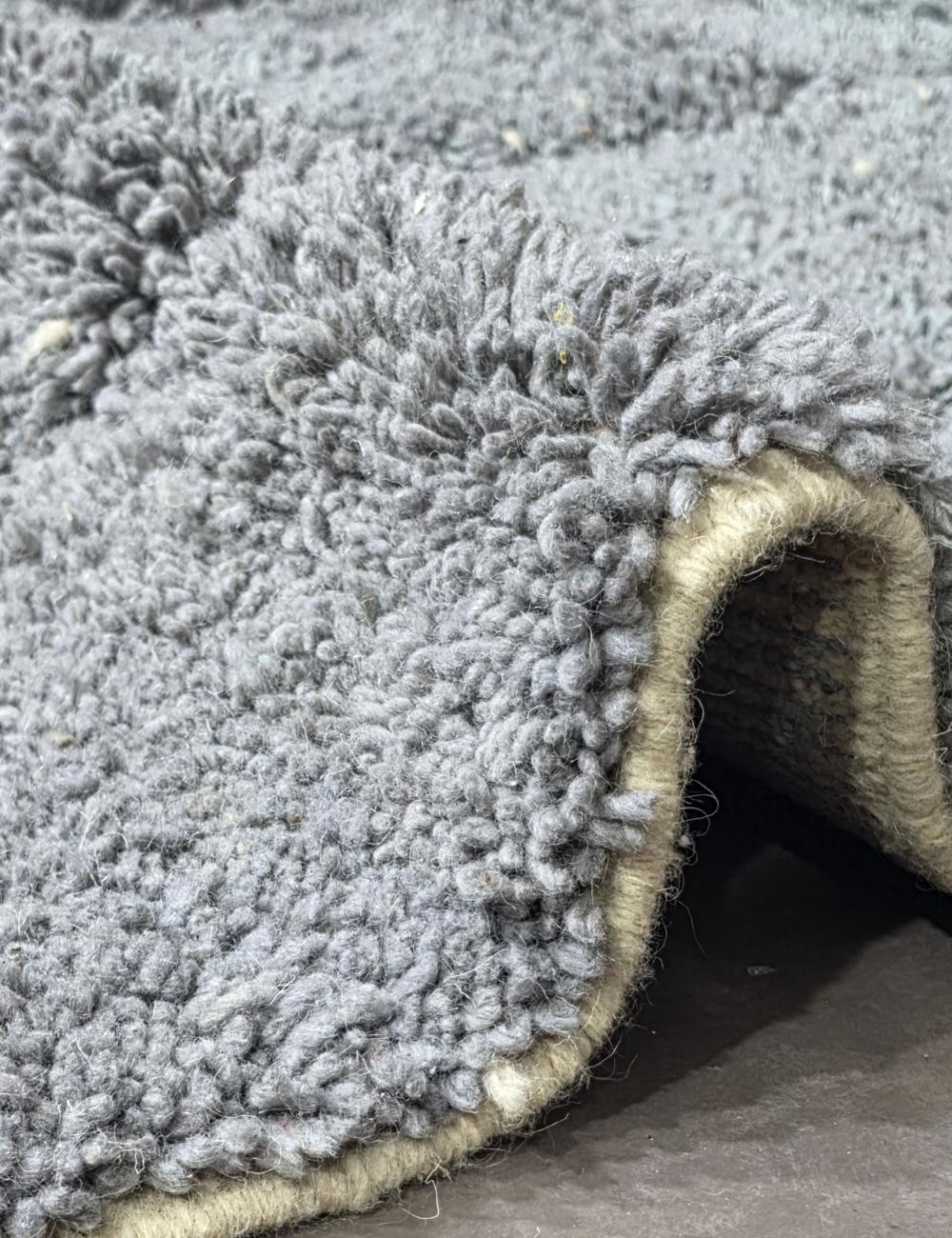 Gray Moroccan Rug Handmade Rug 8.9 x 5.9 ft / 270 x 180 cm