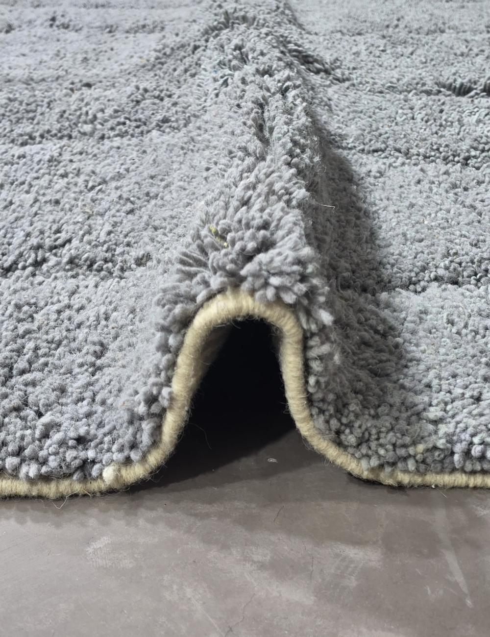 Gray Moroccan Rug Handmade Rug 8.9 x 5.9 ft / 270 x 180 cm