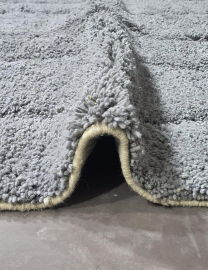 Gray Moroccan Rug Handmade Rug 8.9 x 5.9 ft / 270 x 180 cm