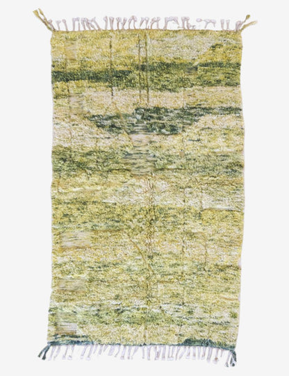 Custom Olive Green Moroccan Rug - Forma 71