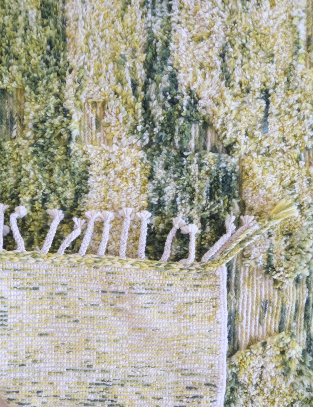 Custom Olive Green Moroccan Rug - Forma 71