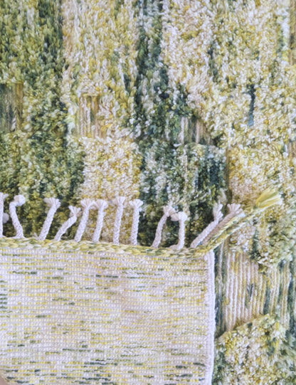 Custom Olive Green Moroccan Rug - Forma 71