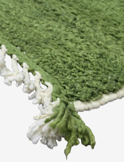 Green Moroccan Rug 9.6 x 6.7 ft / 292 x 207 cm