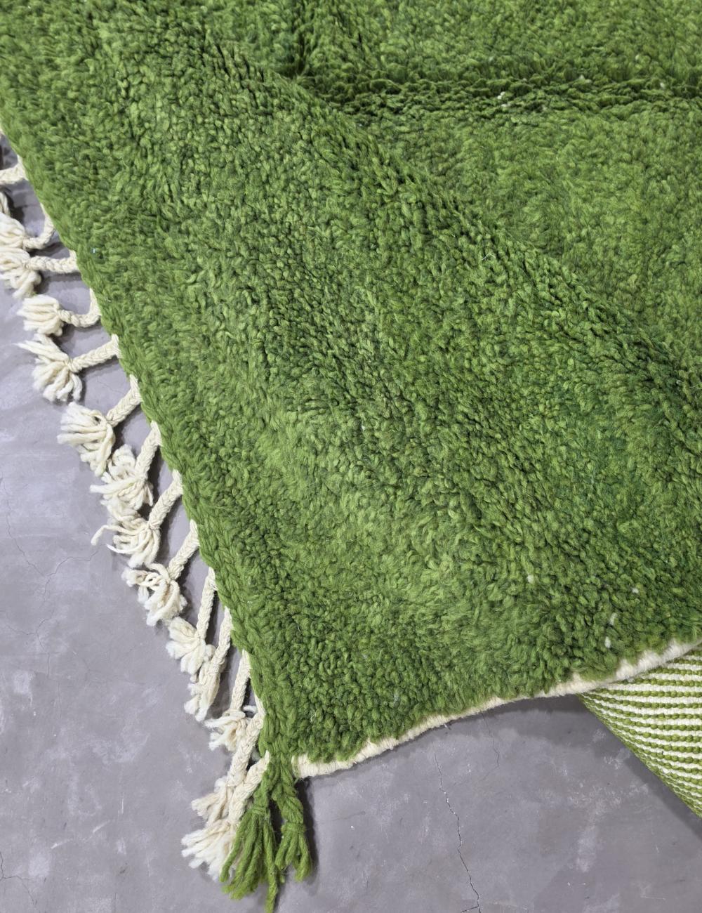 Green Moroccan Rug 9.6 x 6.7 ft / 292 x 207 cm
