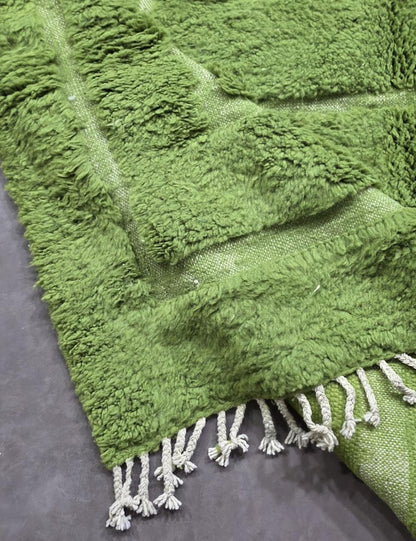 Green Moroccan Rug 10.4 x 7.9 ft / 316 x 242 cm