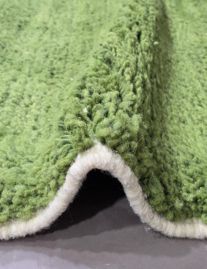 Green Moroccan Rug 9.6 x 6.7 ft / 292 x 207 cm