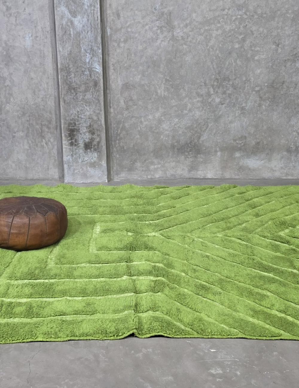 Green Moroccan Rug 10.4 x 7.9 ft / 316 x 242 cm