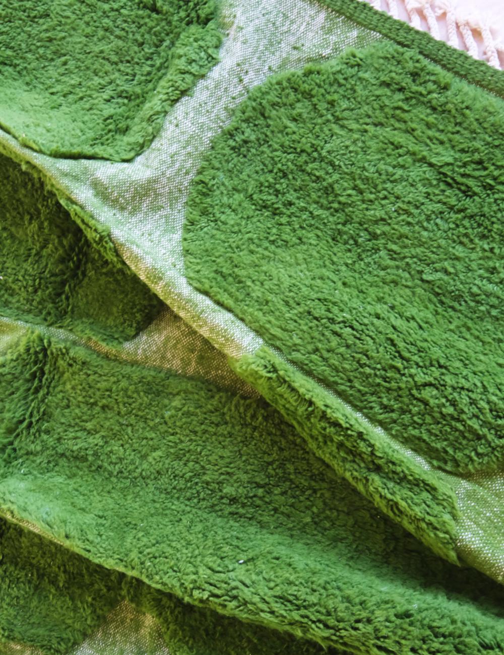 Green Moroccan Rug 9.6 x 7.9 ft / 294 x 243 cm