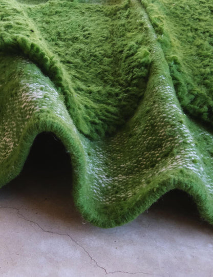 Green Moroccan Rug 9.6 x 7.9 ft / 294 x 243 cm