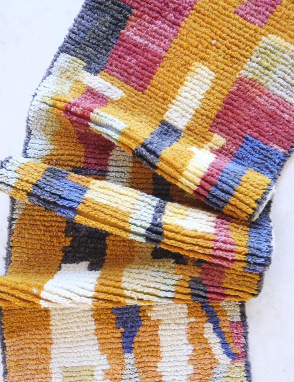 Long Narrow Moroccan Rug 11.8 x 2.6 ft / 360 x 81 cm