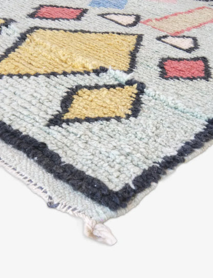 Hallway Runner Wool Rug 11.1 x 2.1 ft / 337 x 65 cm - Surcoma