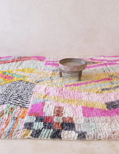 Hand-Knotted Colorful Moroccan Wool Rug 11.3 x 8.1 ft / 343 x 248 cm - Surcoma