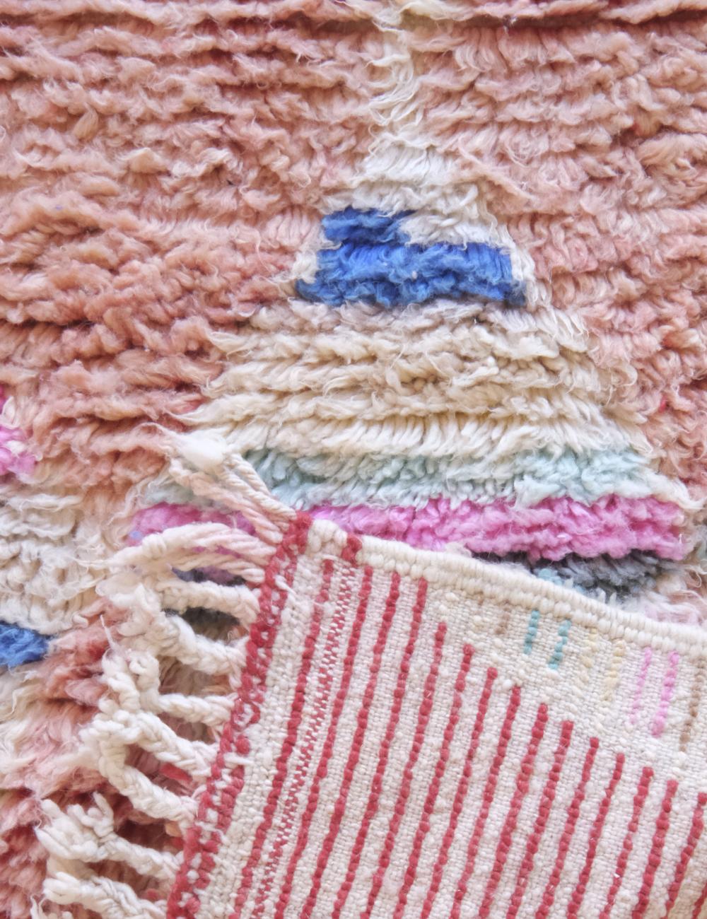 Hand-knotted Moroccan Neutral Runner Rug 9 x 2.5 ft / 273 x 77 cm