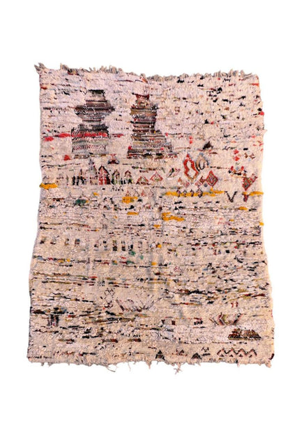 Abstract Moroccan Rug 6.5 x 5.2 ft / 199 x 160 cm - Surcoma