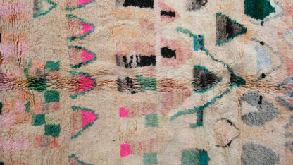 Handknotted Moroccan Abstract Rug 8.7 x 5.7 ft / 264 x 176 cm - Surcoma