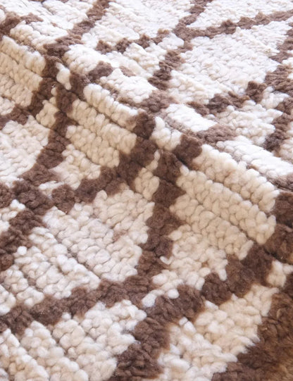 Hand-Knotted Moroccan Berber Rug 5.7 x 2.1 ft / 174 x 64 cm - Surcoma