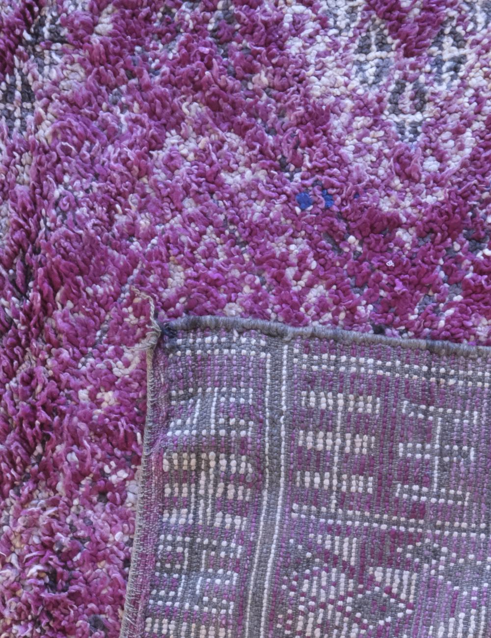 Deep Purple Moroccan Rug 7.5 x 5.7 ft / 230 x 174 cm