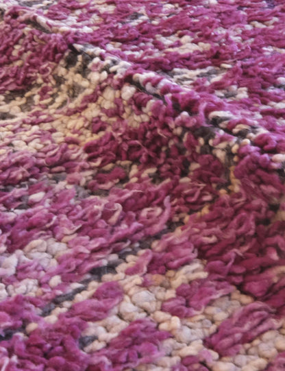 Deep Purple Moroccan Rug 7.5 x 5.7 ft / 230 x 174 cm - Surcoma