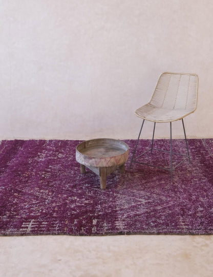 Deep Purple Moroccan Rug 7.5 x 5.7 ft / 230 x 174 cm - Surcoma