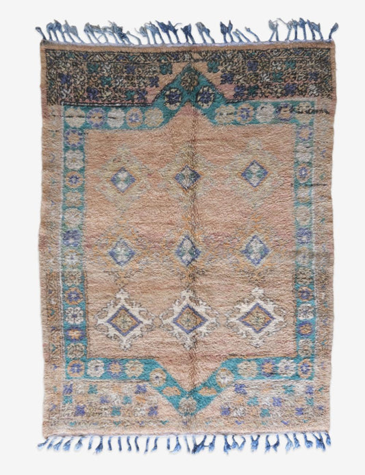 Handknotted Moroccan Berber Rug 9.1 x 5.9 ft / 277 x 182 cm