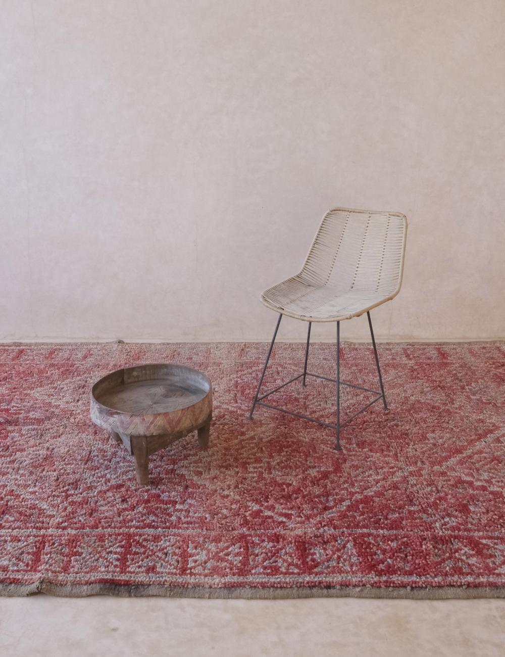 Faded Red Moroccan Rug 10.2 x 6.1 ft / 311 x 187 cm