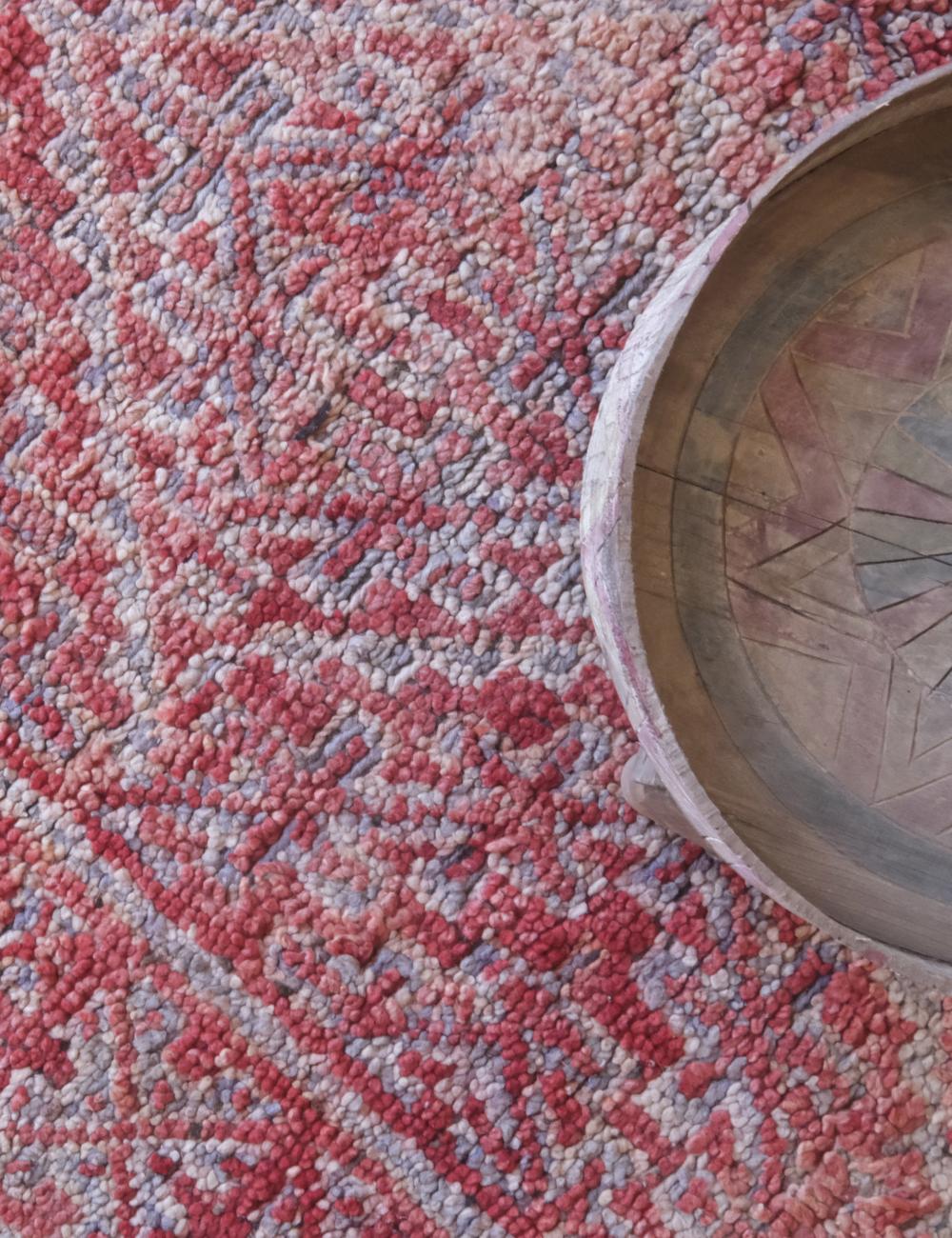 Faded Red Moroccan Rug 10.2 x 6.1 ft / 311 x 187 cm