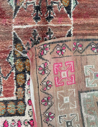 Vintage Moroccan Wool Rug 10.9 x 6.2 ft / 333 x 190 cm