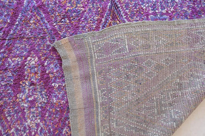 Moroccan Purple Wool Rug 11.3 x 6.3 ft / 345 x 193 cm - Surcoma
