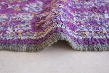 Moroccan Purple Wool Rug 11.3 x 6.3 ft / 345 x 193 cm - Surcoma