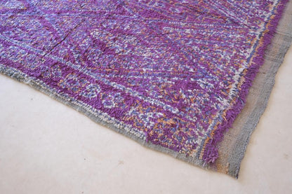 Moroccan Purple Wool Rug 11.3 x 6.3 ft / 345 x 193 cm - Surcoma