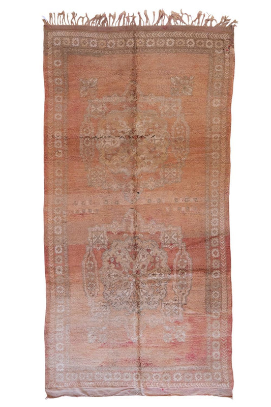 Traditional Moroccan Wool Rug 12.4 x 6 ft / 379 x 183 cm