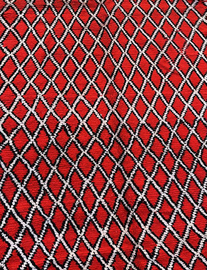 Moroccan Red Handwoven Rug 11.7 x 6.7 ft / 358 x 205 cm