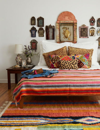 Colorful Wool Rug - Echoes Of Love 05