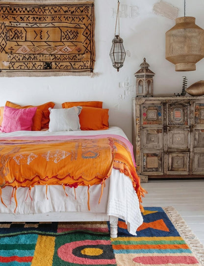 Joyful Moroccan Wool Rug - Echoes Of Love 07