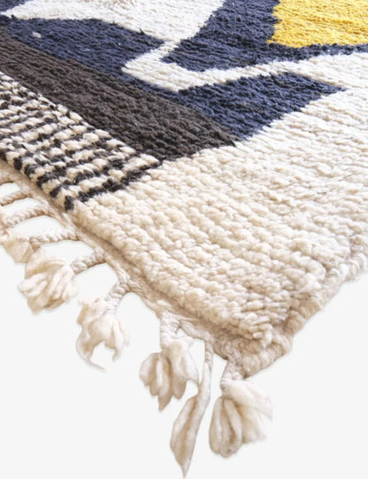 Handmade Moroccan Area Rug 9.5 x 6.6 ft / 291 x 204 cm - Surcoma