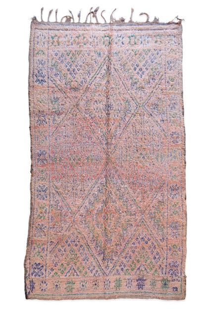 1980s Moroccan Beni MGuild Wool Rug 11.2 x 5.9 ft / 342 x 182 cm - Surcoma