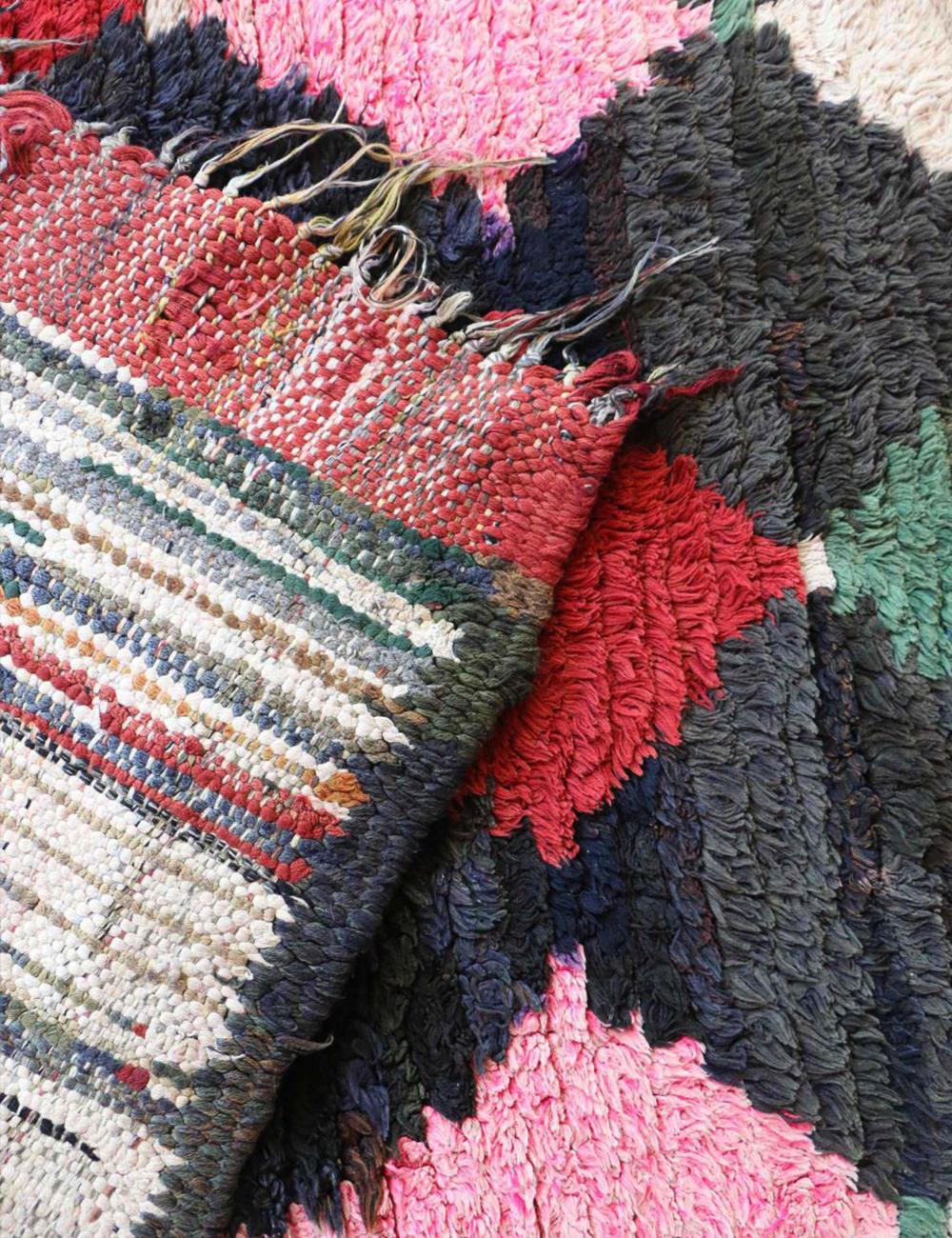 Handwoven Berber Rug 7.1 x 2.5 ft / 217 x 78 cm
