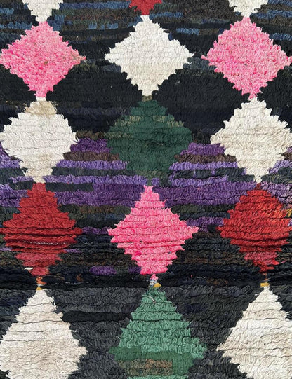 Handwoven Berber Rug 7.1 x 2.5 ft / 217 x 78 cm