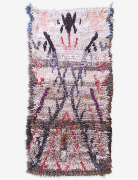 Textile with abstract pattern on a white background