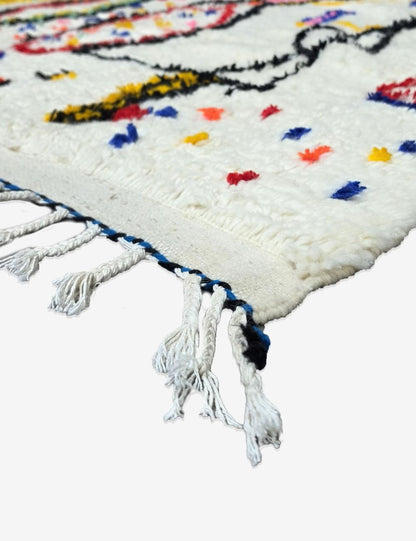 Handwoven Colorful Azilal Rug 9.8 x 6.2 ft / 300 x 190 cm