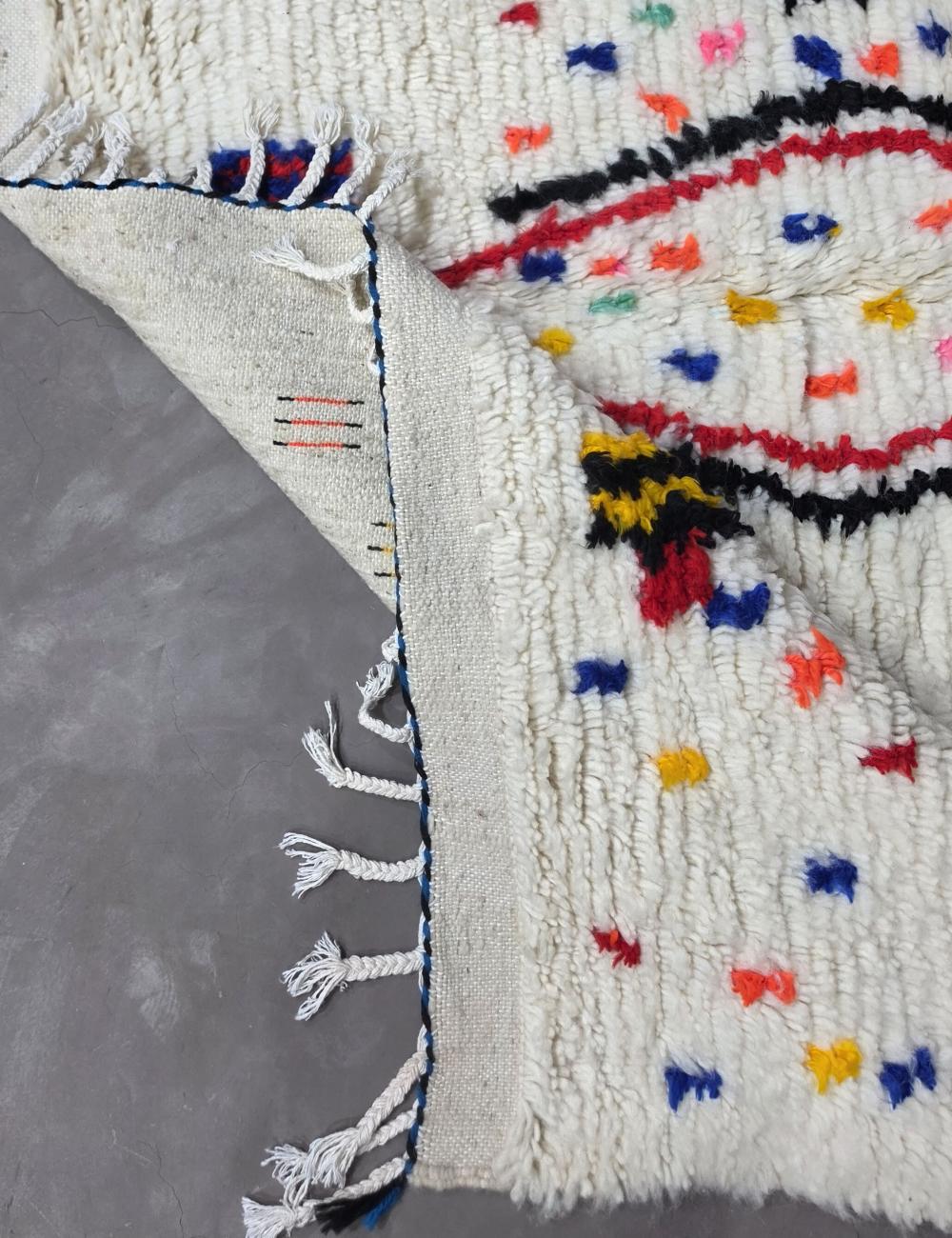 Handwoven Colorful Azilal Rug 9.8 x 6.2 ft / 300 x 190 cm