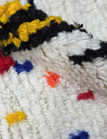 Handwoven Colorful Azilal Rug 9.8 x 6.2 ft / 300 x 190 cm
