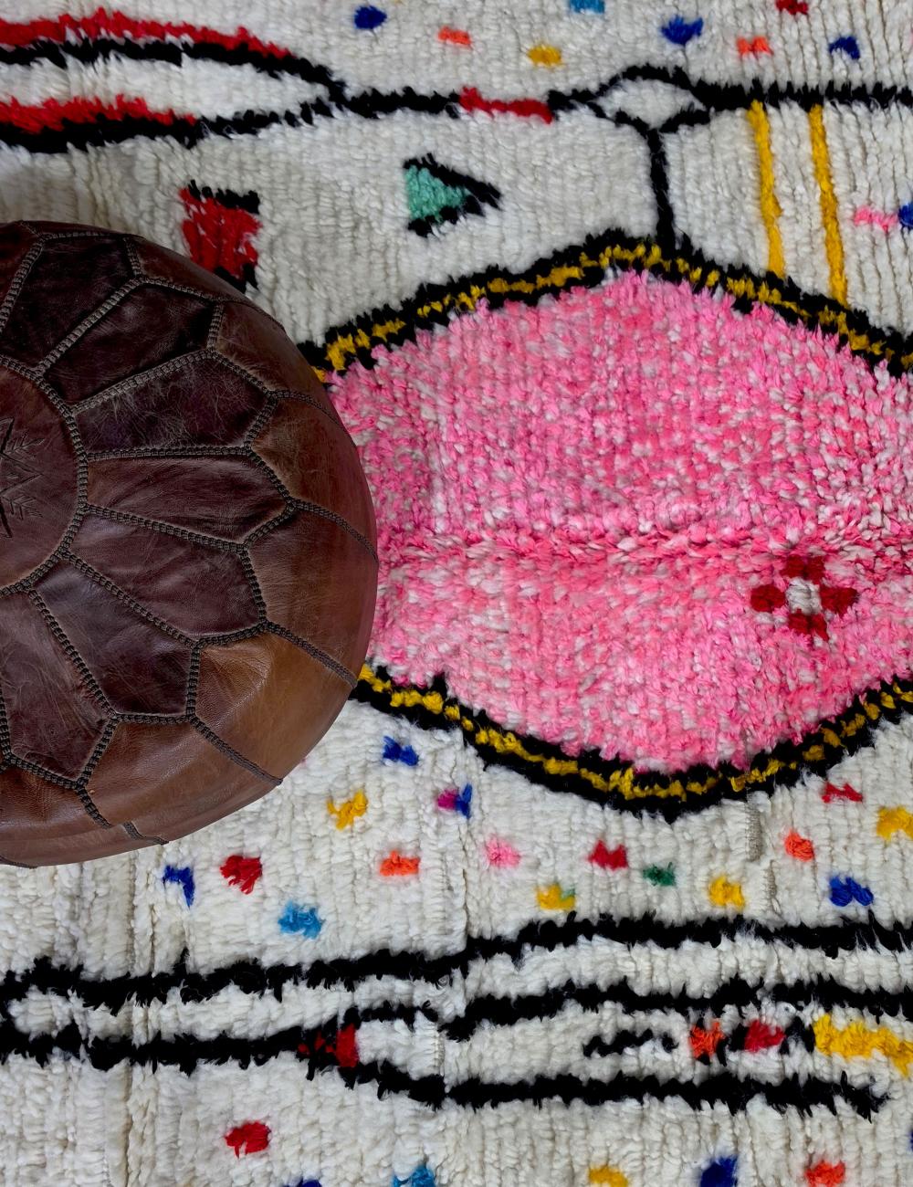 Handwoven Colorful Azilal Rug 9.8 x 6.2 ft / 300 x 190 cm