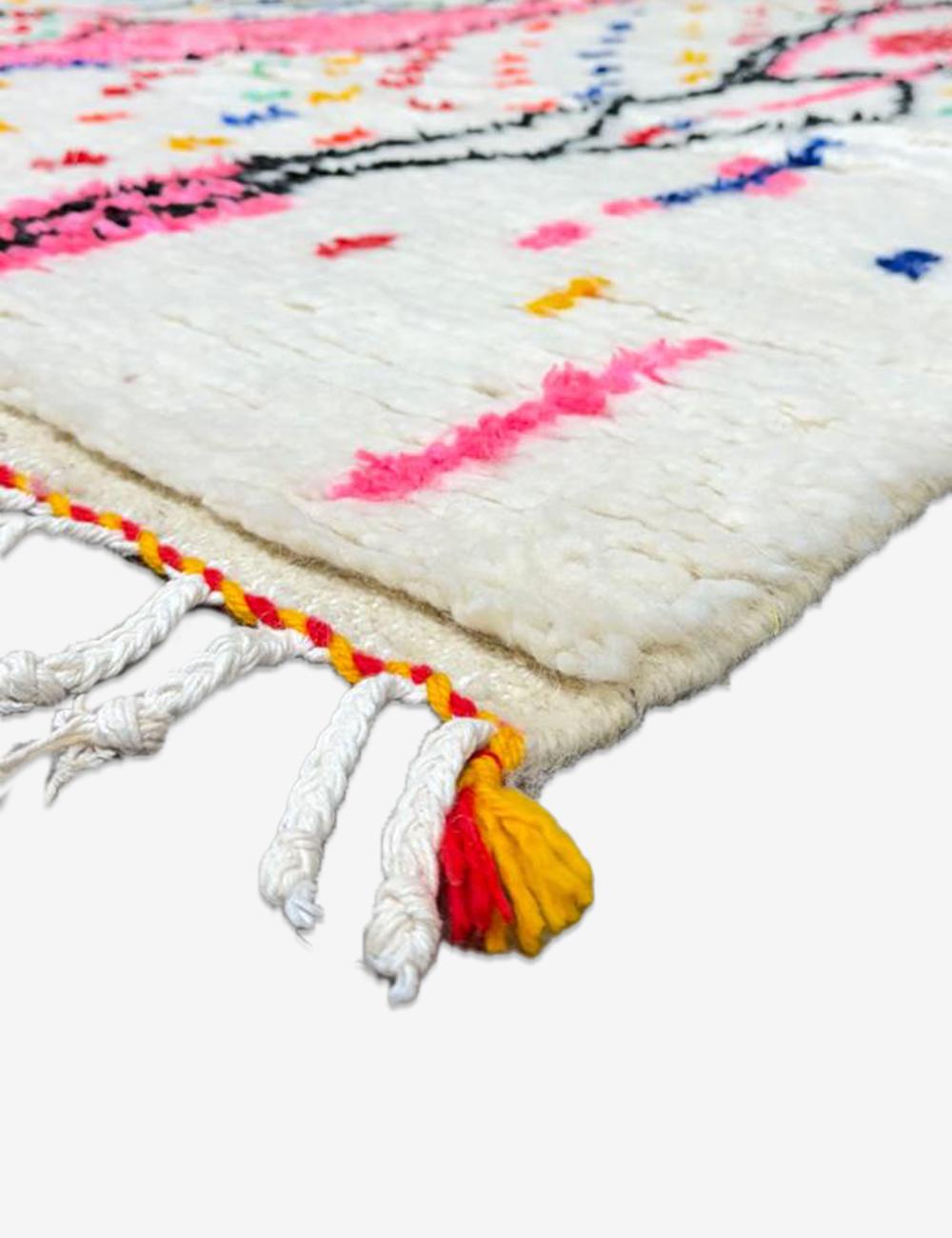 Handwoven Moroccan Azilal Wool Rug 10.1 x 6.5 ft / 309 x 200 cm