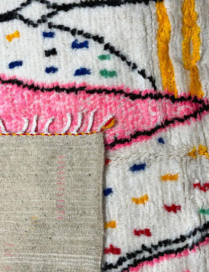 Handwoven Moroccan Azilal Wool Rug 10.1 x 6.5 ft / 309 x 200 cm
