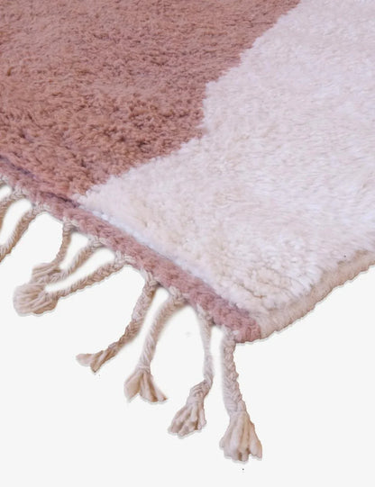 Handwoven Moroccan Dark Peach Wool Rug 11.5 x 8.3 ft / 351 x 255 cm - Surcoma